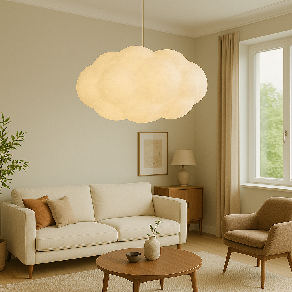 Simple Cloud Shaped LED Pendant Light
