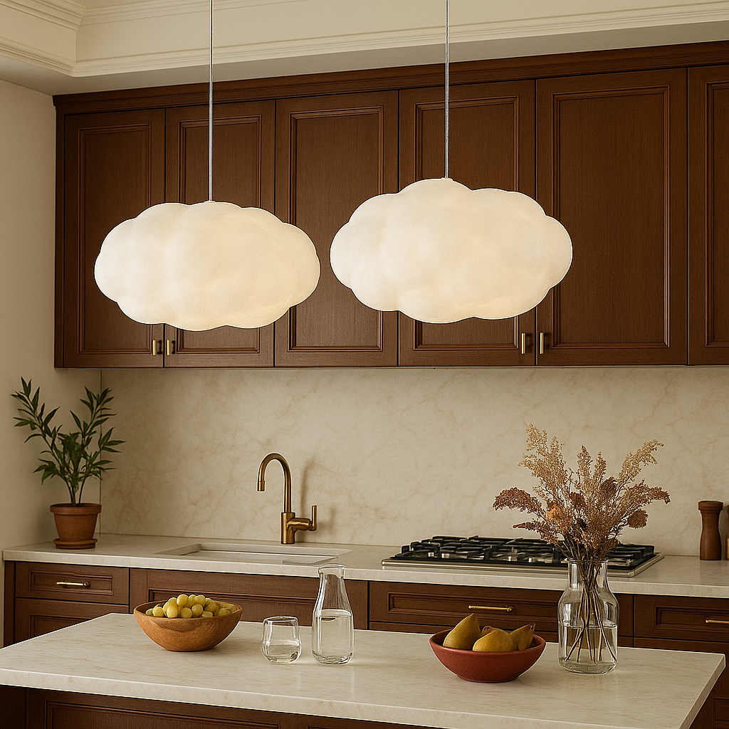 Simple Cloud Shaped LED Pendant Light