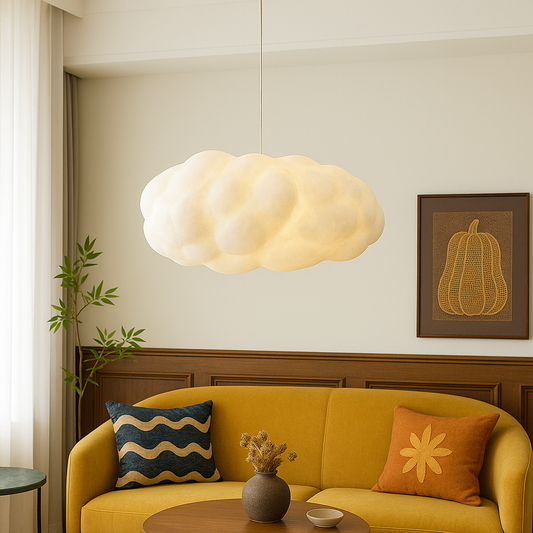 Simple Cloud Shaped LED Pendant Light - Fesara