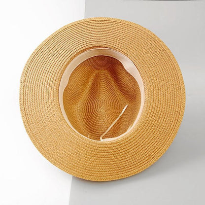 Chic Ladies Natural Straw Sun Hat