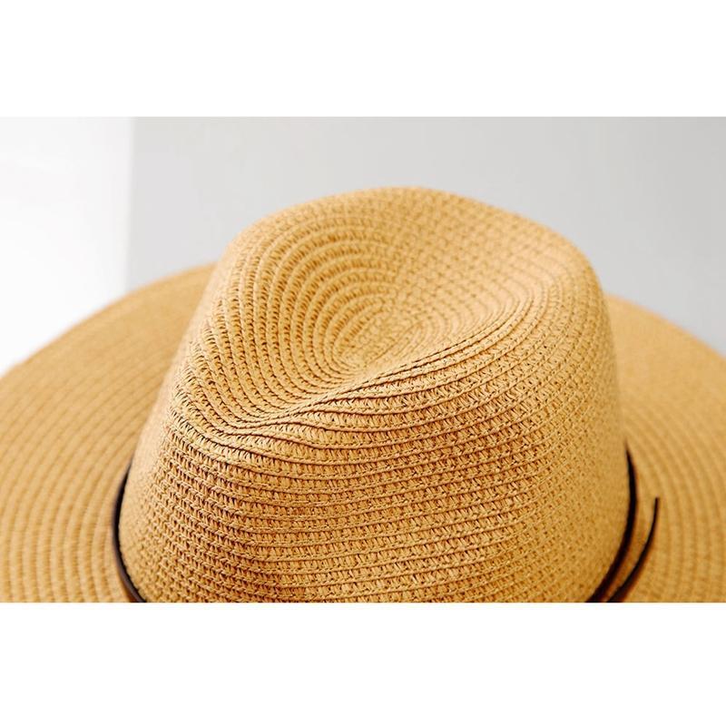 Chic Ladies Natural Straw Sun Hat