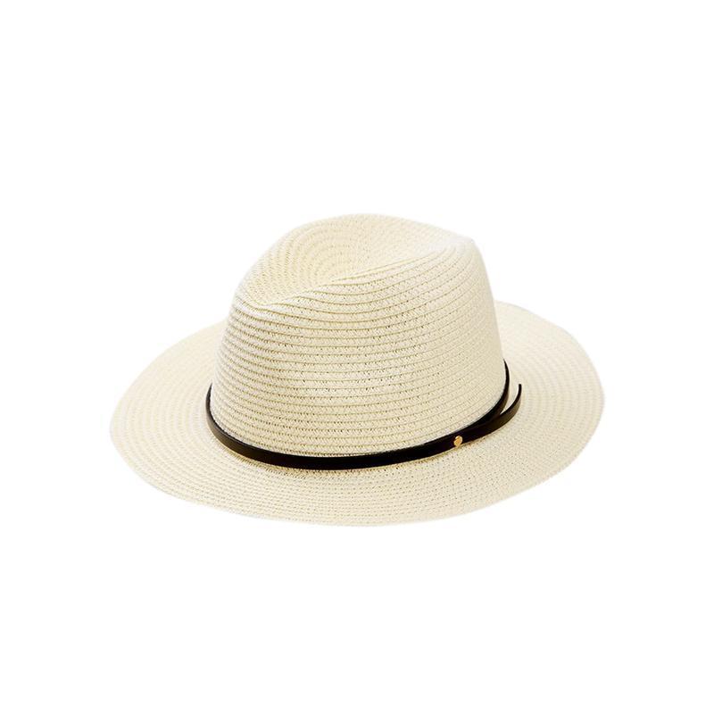 Chic Ladies Natural Straw Sun Hat