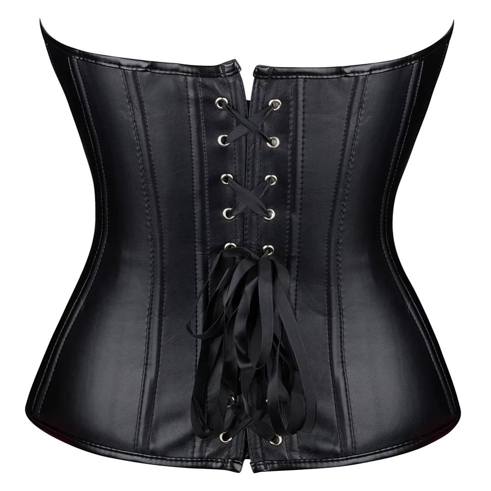 Elegant Women's Corset Waist Trainer - Overbust Push-Up Body Shaper for Hourglass Figure-3