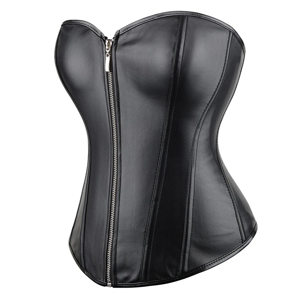 Elegant Women's Corset Waist Trainer - Overbust Push-Up Body Shaper for Hourglass Figure-4