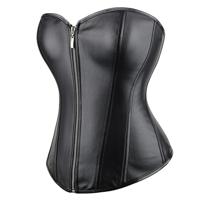 Elegant Women's Corset Waist Trainer - Overbust Push-Up Body Shaper for Hourglass Figure-4