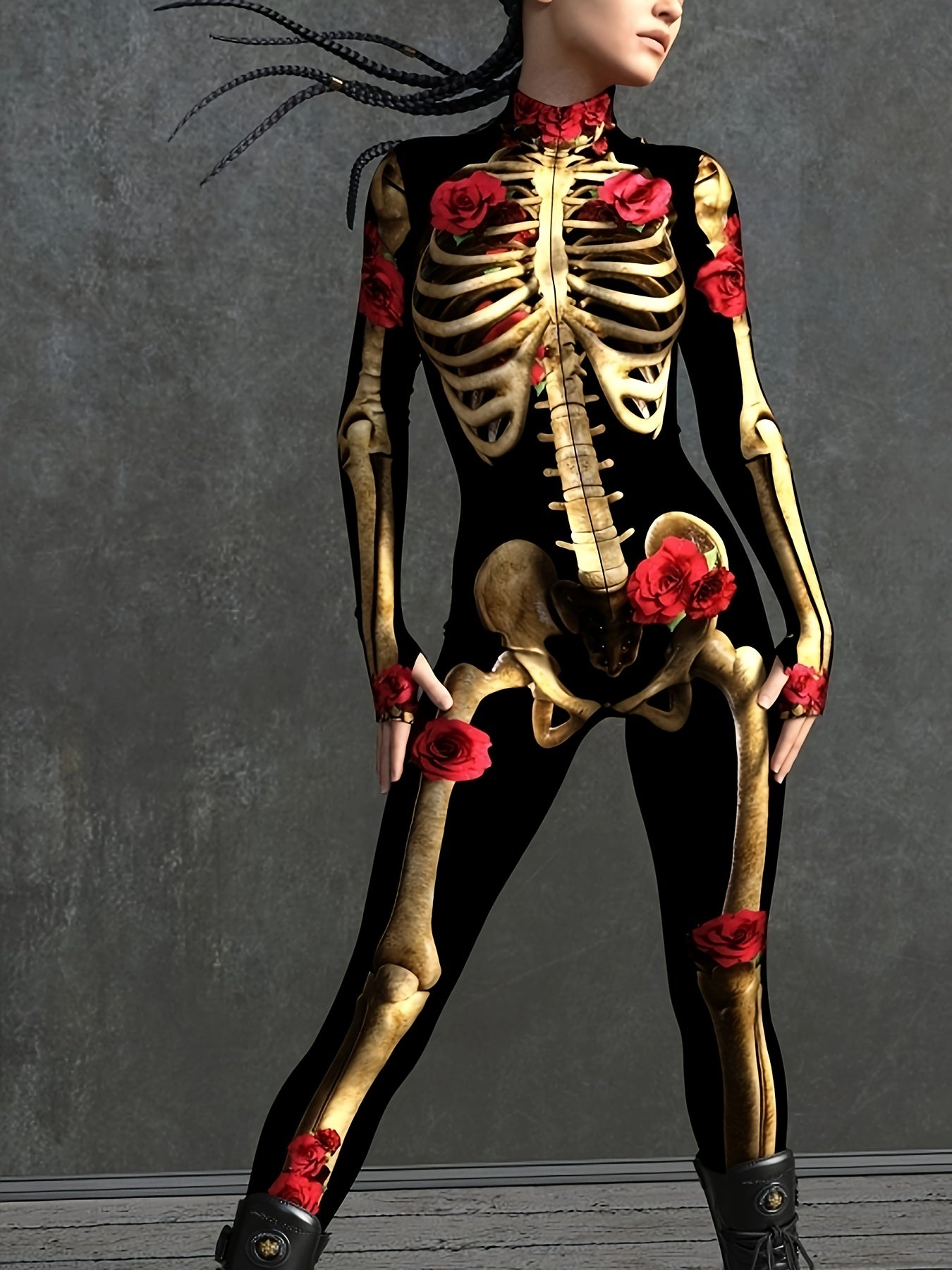 Scary Female Halloween Jumpsuit Costume - Fesara