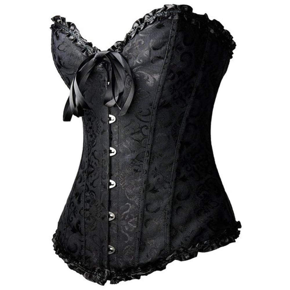 Retro Corset Boned Waist Trainer for Women - Stylish Underbust Body Shaper-3