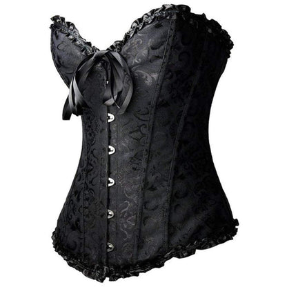 Retro Corset Boned Waist Trainer for Women - Stylish Underbust Body Shaper-3
