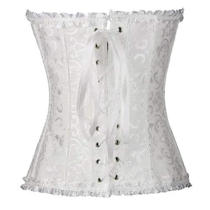 Retro Corset Boned Waist Trainer for Women - Stylish Underbust Body Shaper-4