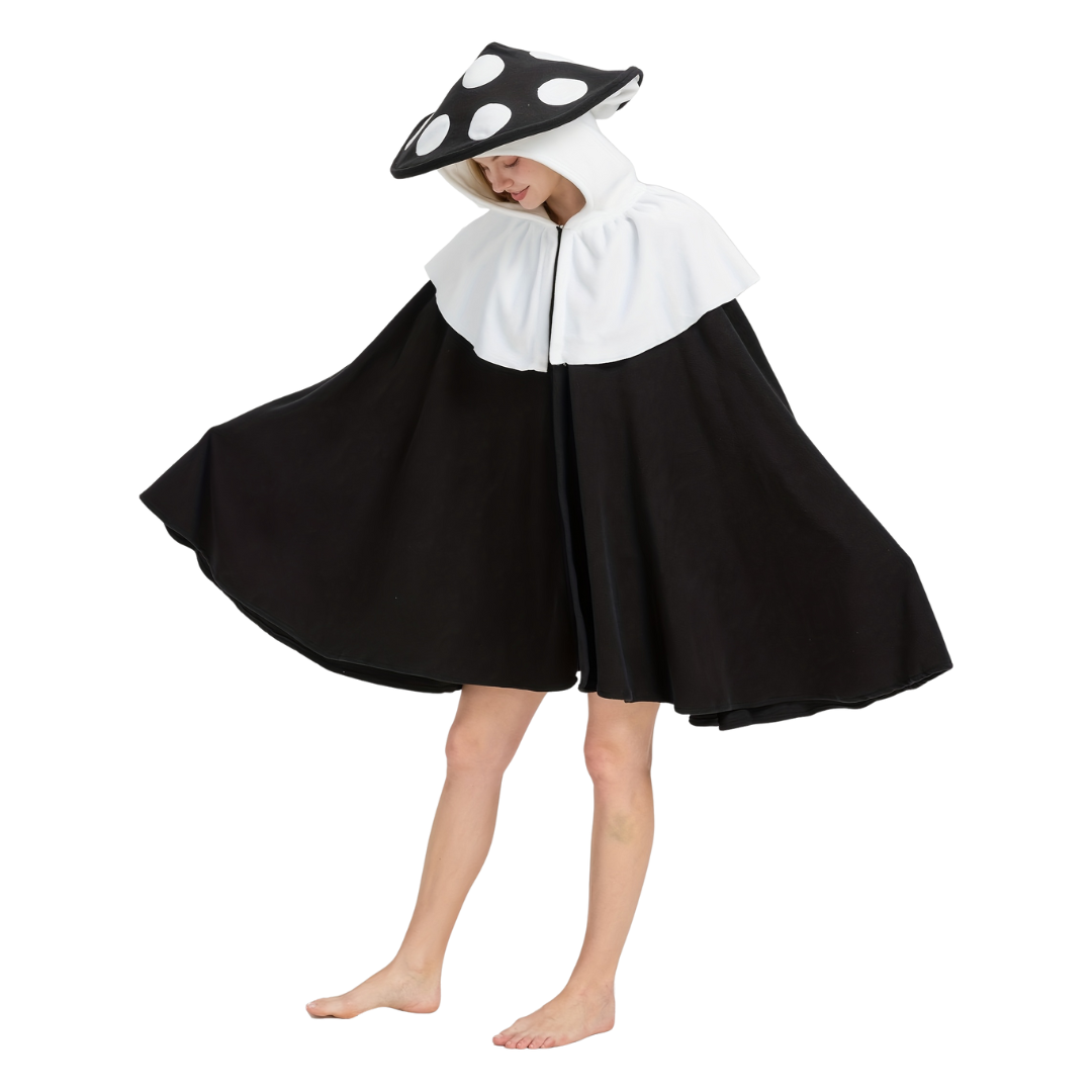 Spooky Hooded Witch Cape Costume for Women - Fesara