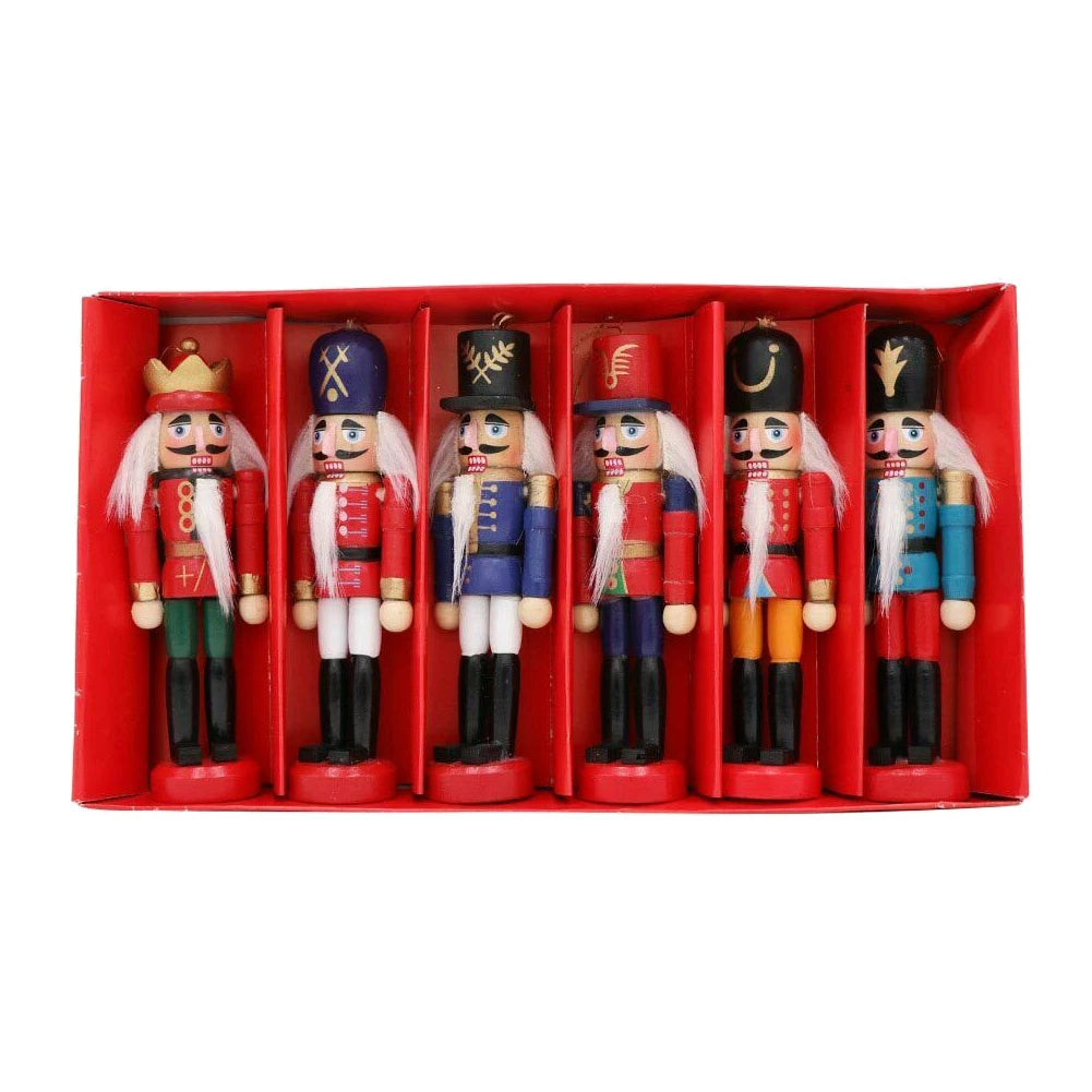 Small Wooden Christmas Nutcracker Decorations - Fesara