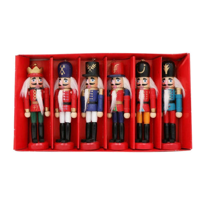 Small Wooden Christmas Nutcracker Decorations - Fesara
