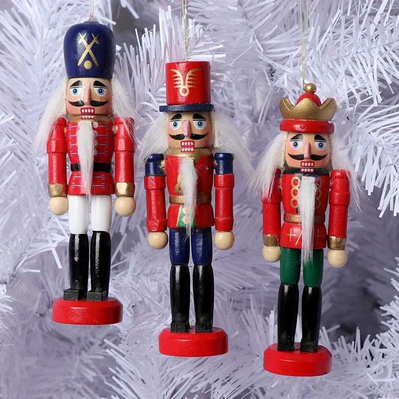 WoodSplendor | Set of 6 Mini Nutcracker Ornaments 3