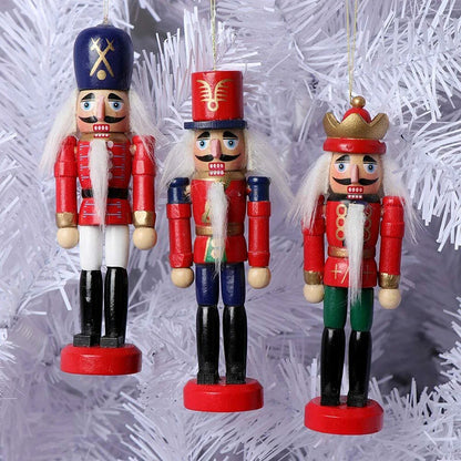 WoodSplendor | Set of 6 Mini Nutcracker Ornaments 3
