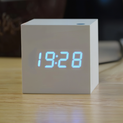 Stylish Wooden Digital LED Alarm Clock