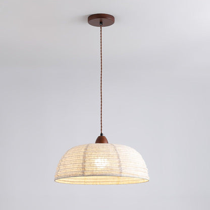 Rustic Wooden Pendant Lamp