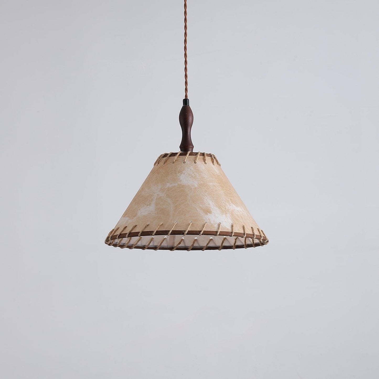 Rustic Wooden Pendant Lamp