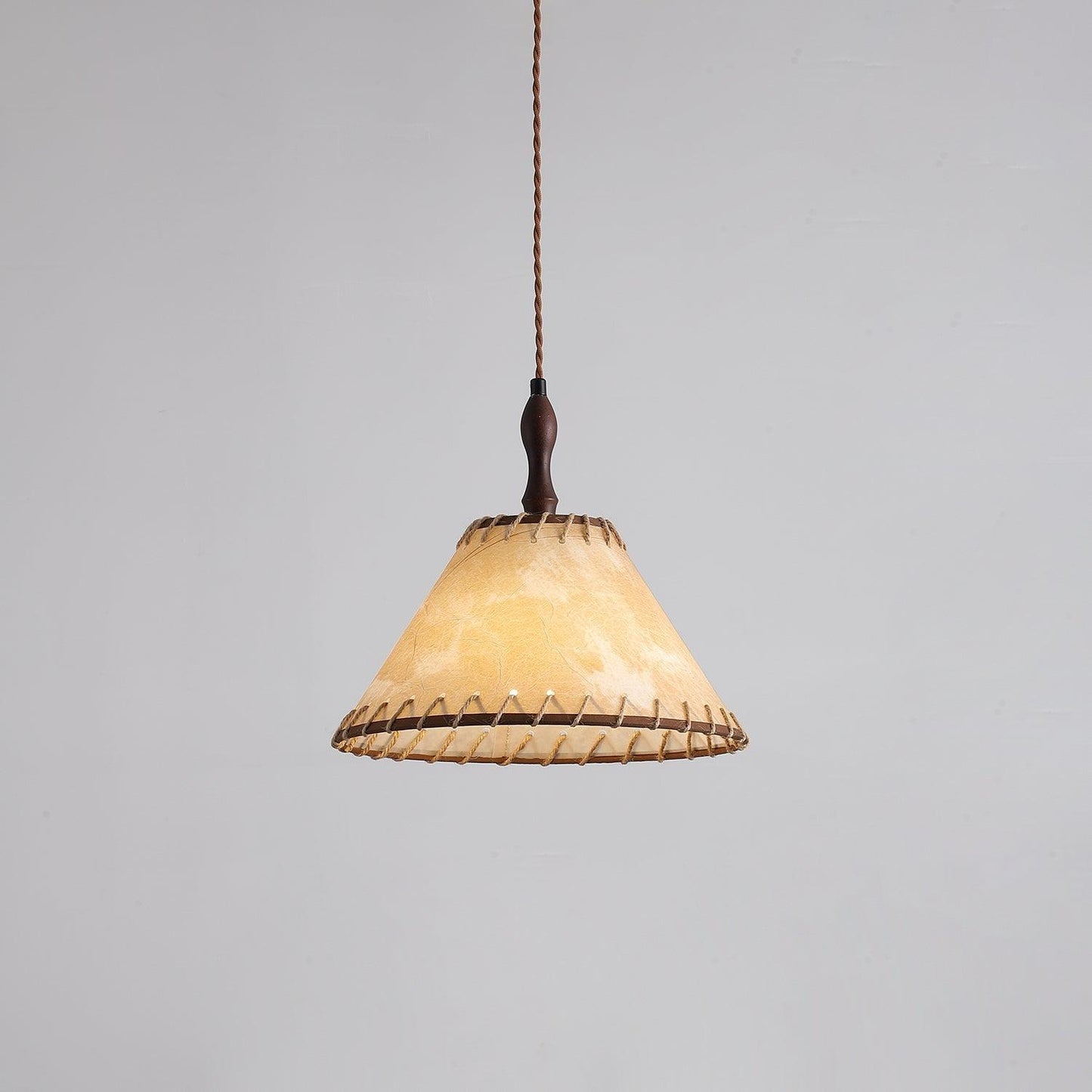 Rustic Wooden Pendant Lamp