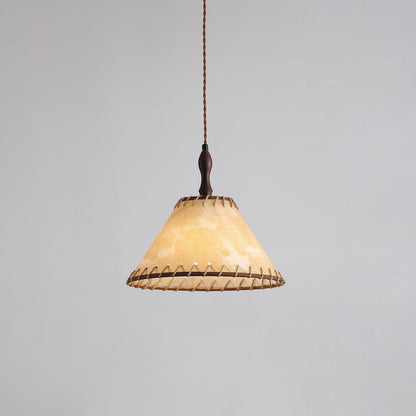 Rustic Wooden Pendant Lamp