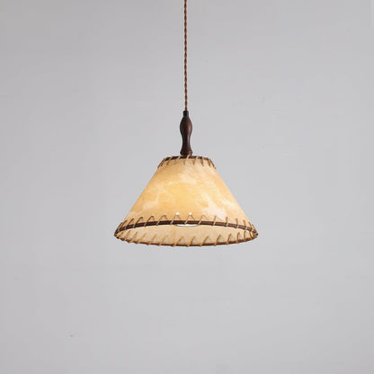 Rustic Wooden Pendant Lamp