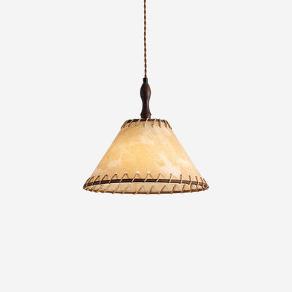 Rustic Wooden Pendant Lamp