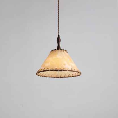 Rustic Wooden Pendant Lamp