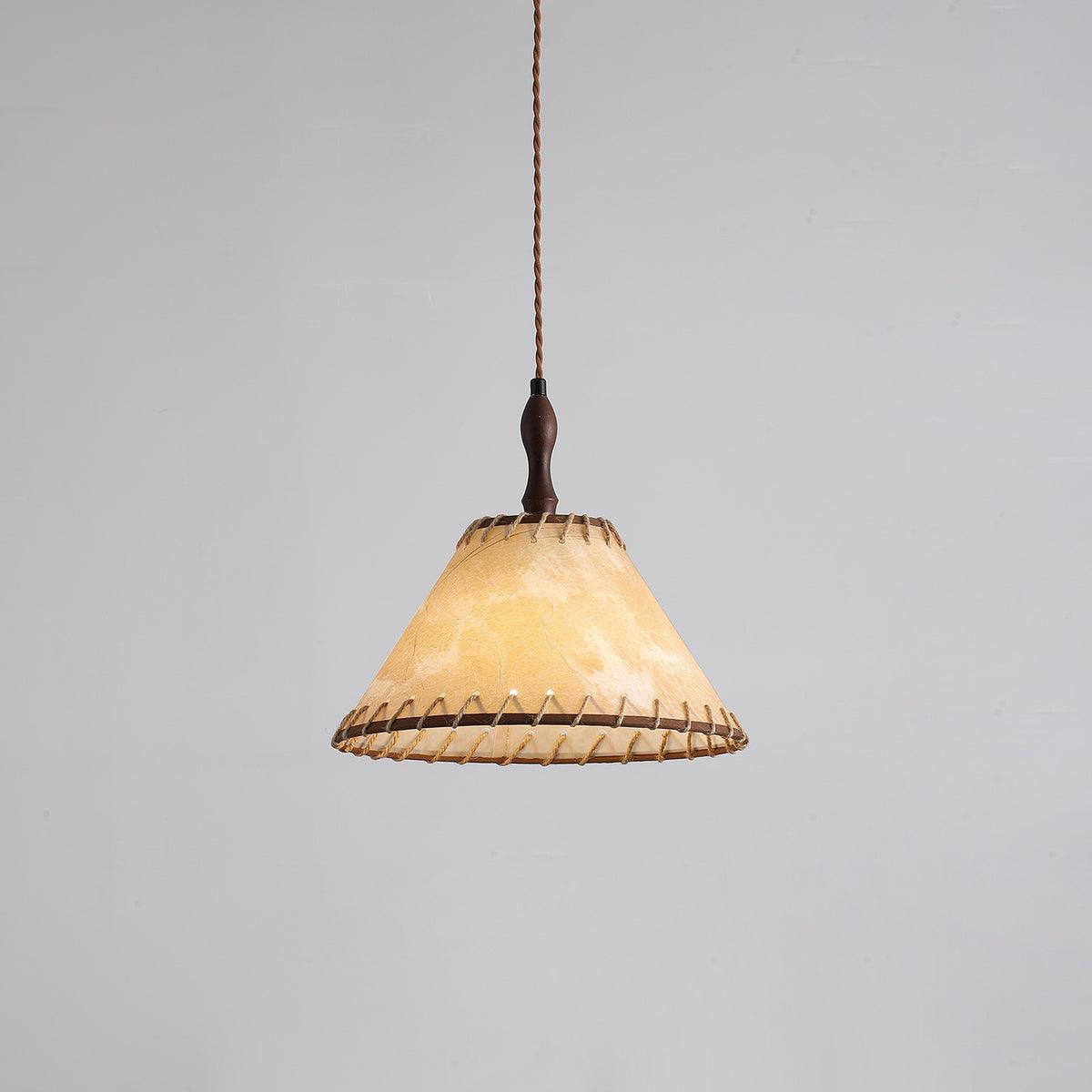 Rustic Wooden Pendant Lamp
