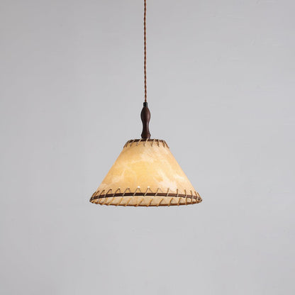 Rustic Wooden Pendant Lamp