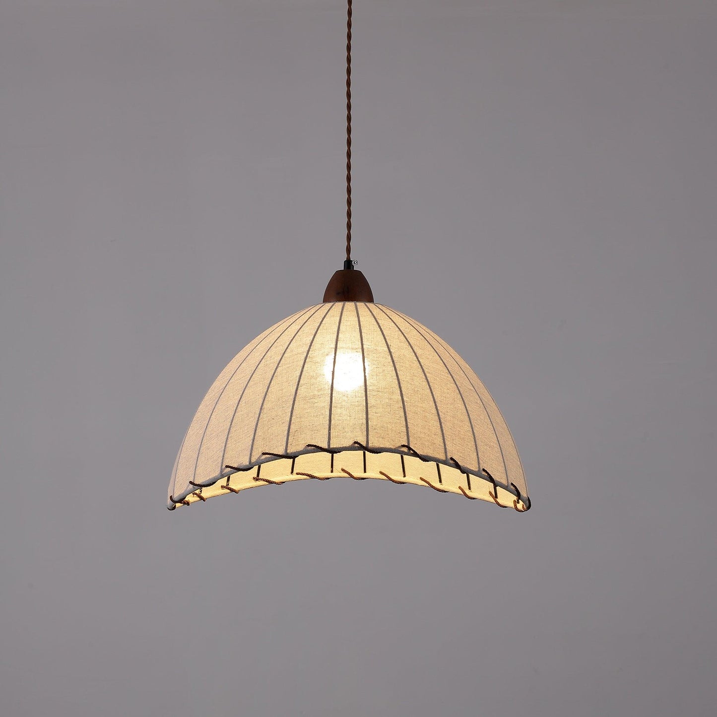Rustic Wooden Pendant Lamp
