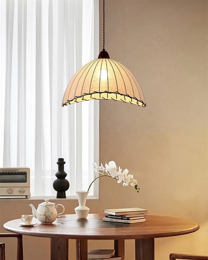 Rustic Wooden Pendant Lamp