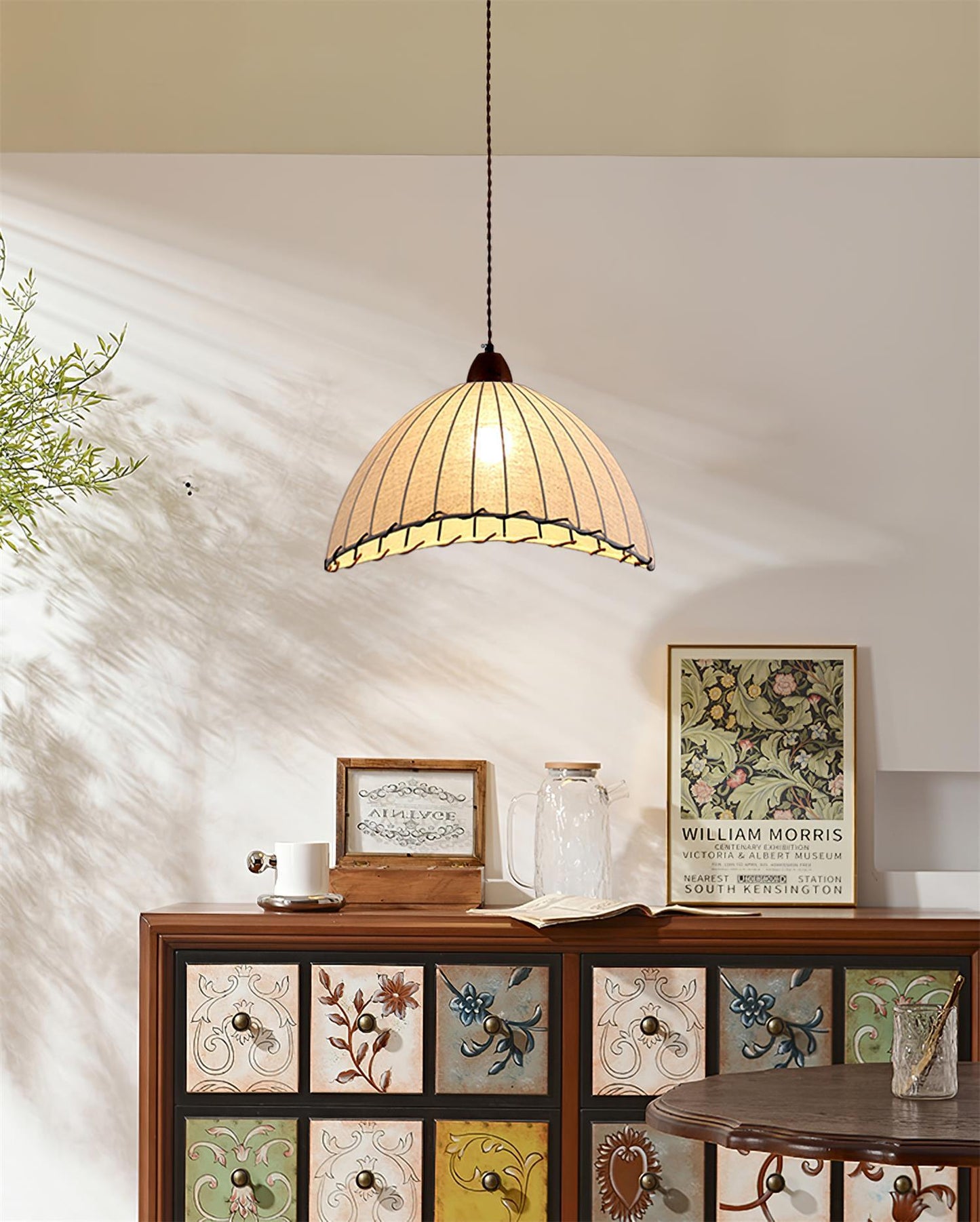 Rustic Wooden Pendant Lamp