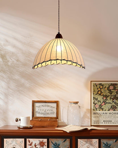 Rustic Wooden Pendant Lamp