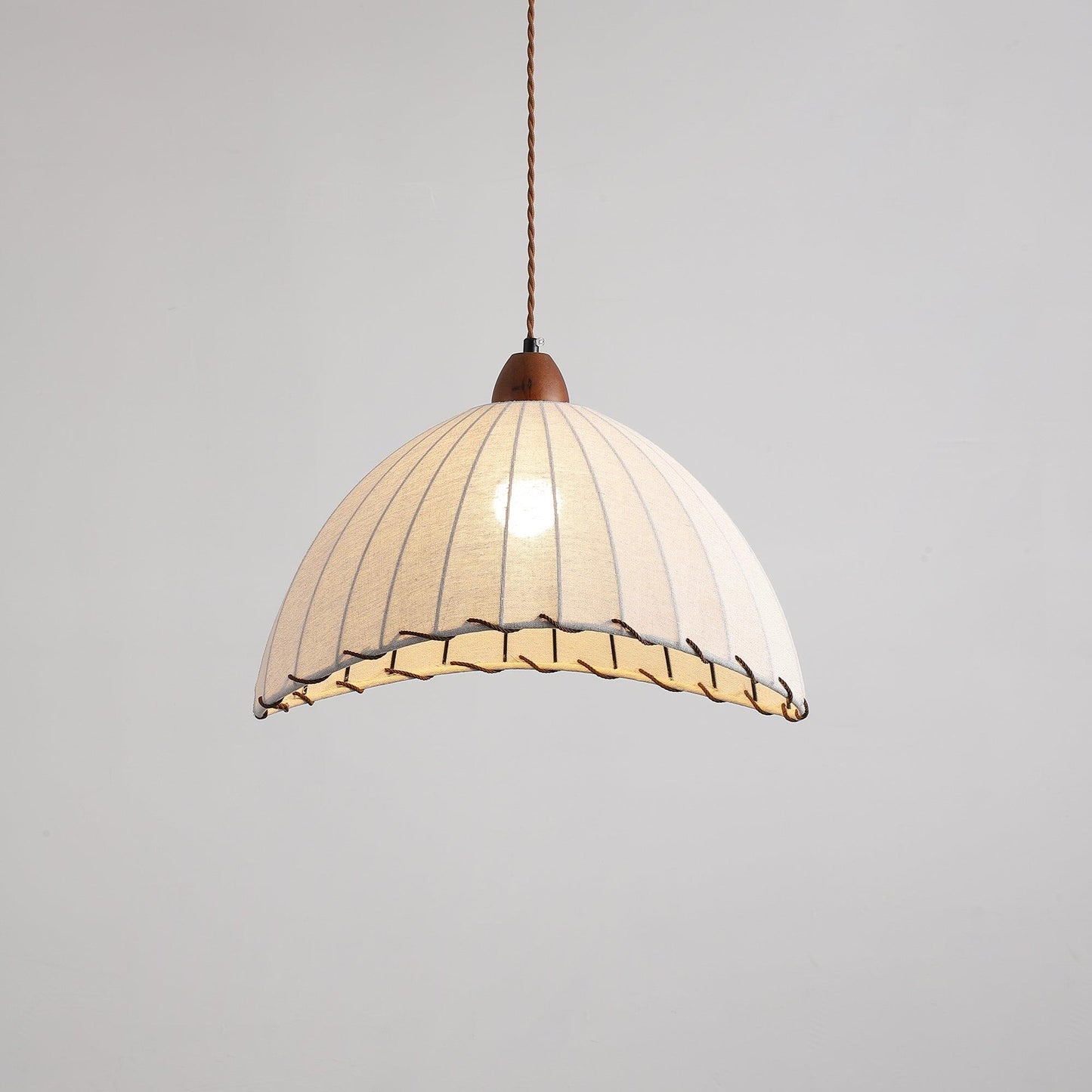 Rustic Wooden Pendant Lamp