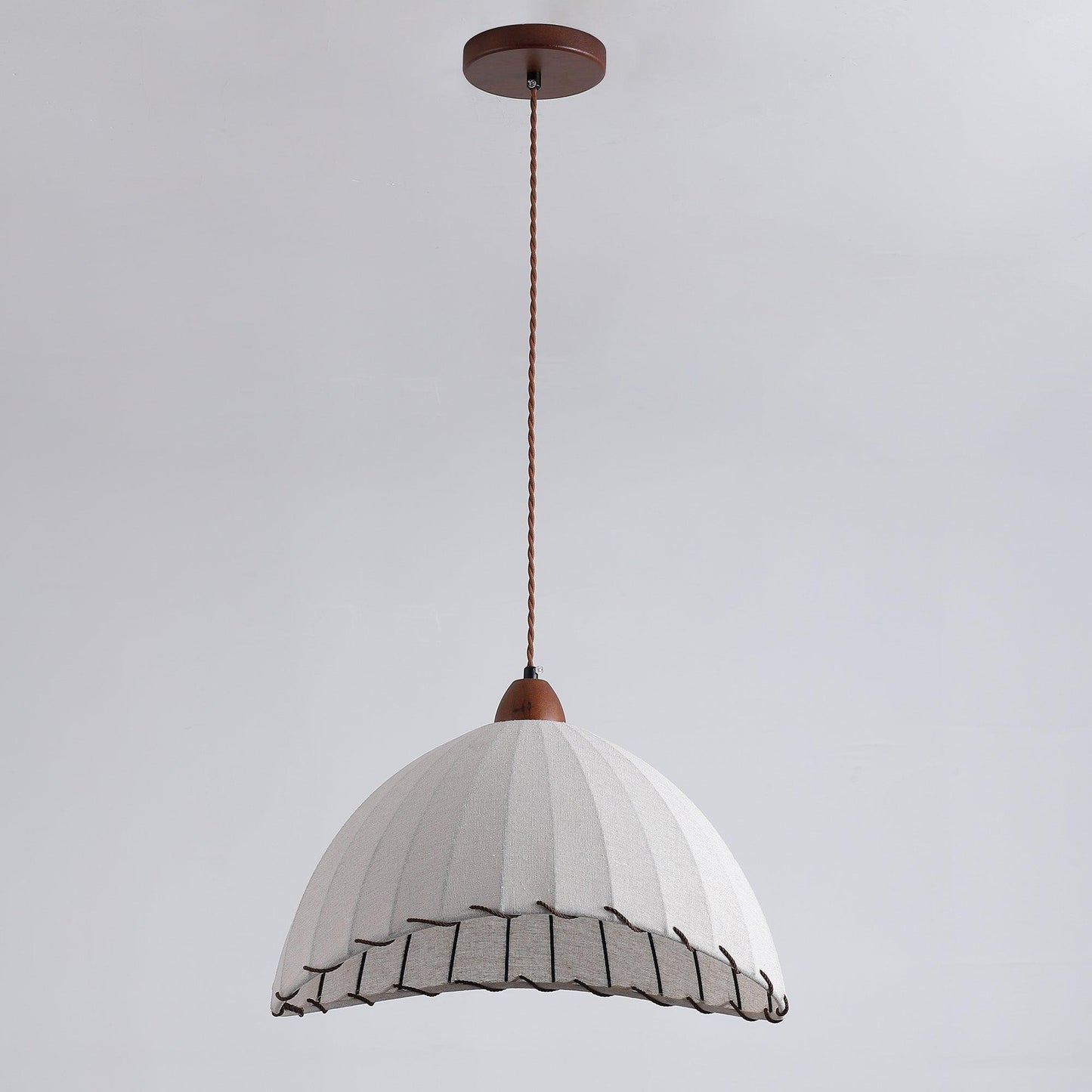 Rustic Wooden Pendant Lamp