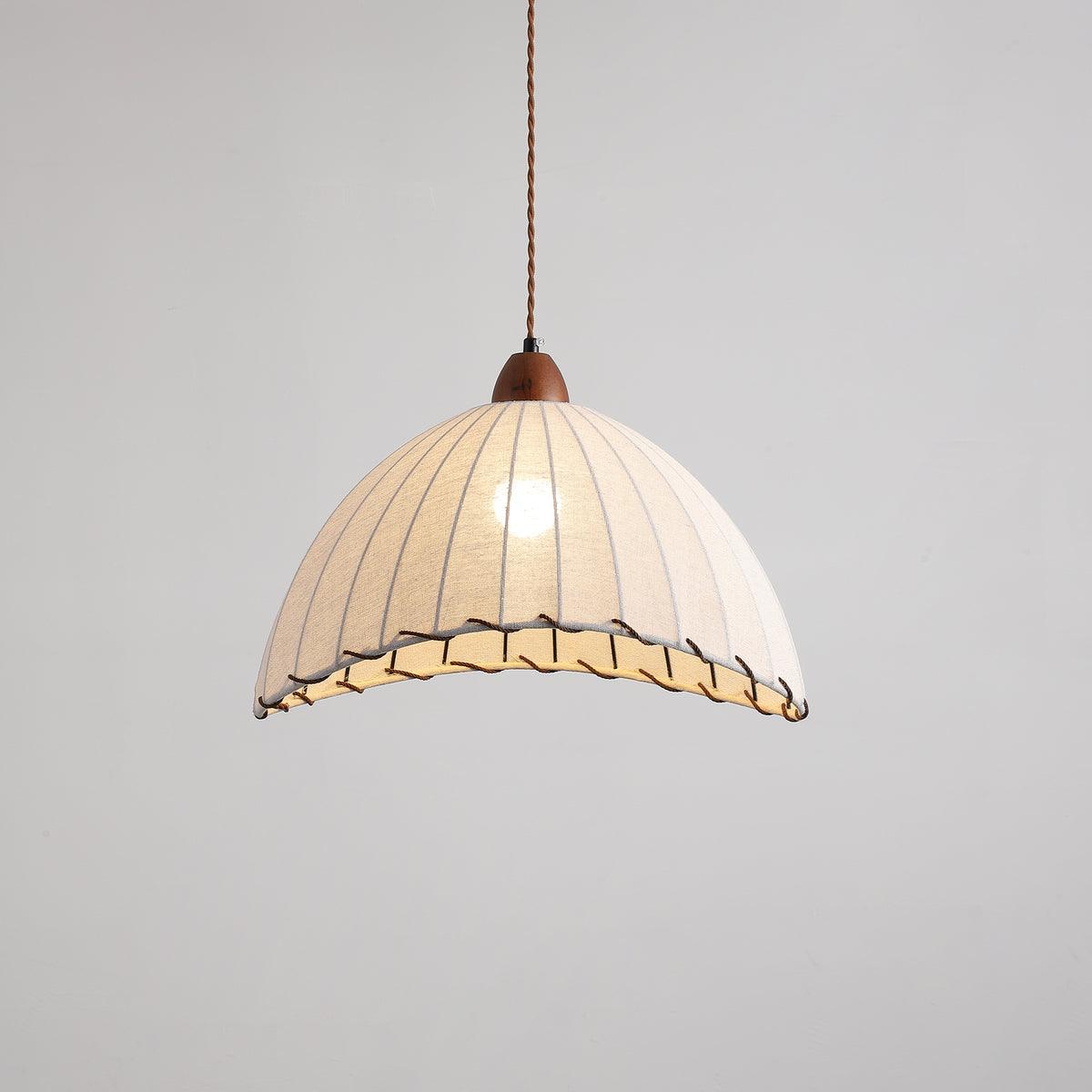 Rustic Wooden Pendant Lamp