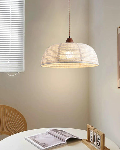 Rustic Wooden Pendant Lamp