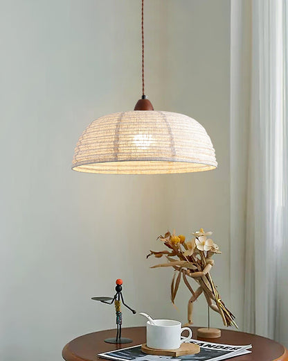 Rustic Wooden Pendant Lamp