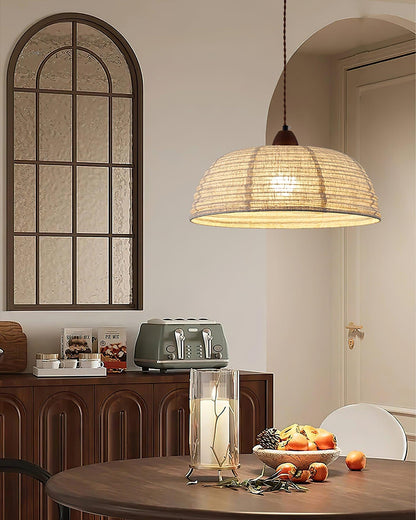 Rustic Wooden Pendant Lamp