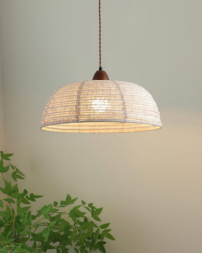 Rustic Wooden Pendant Lamp