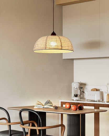 Rustic Wooden Pendant Lamp