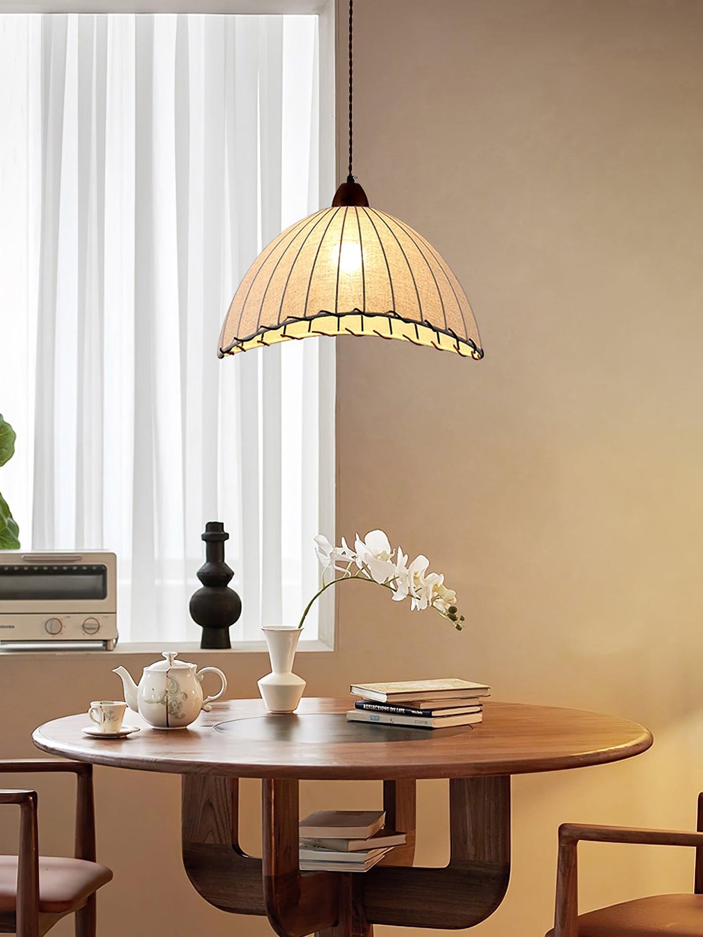 Rustic Wooden Pendant Lamp