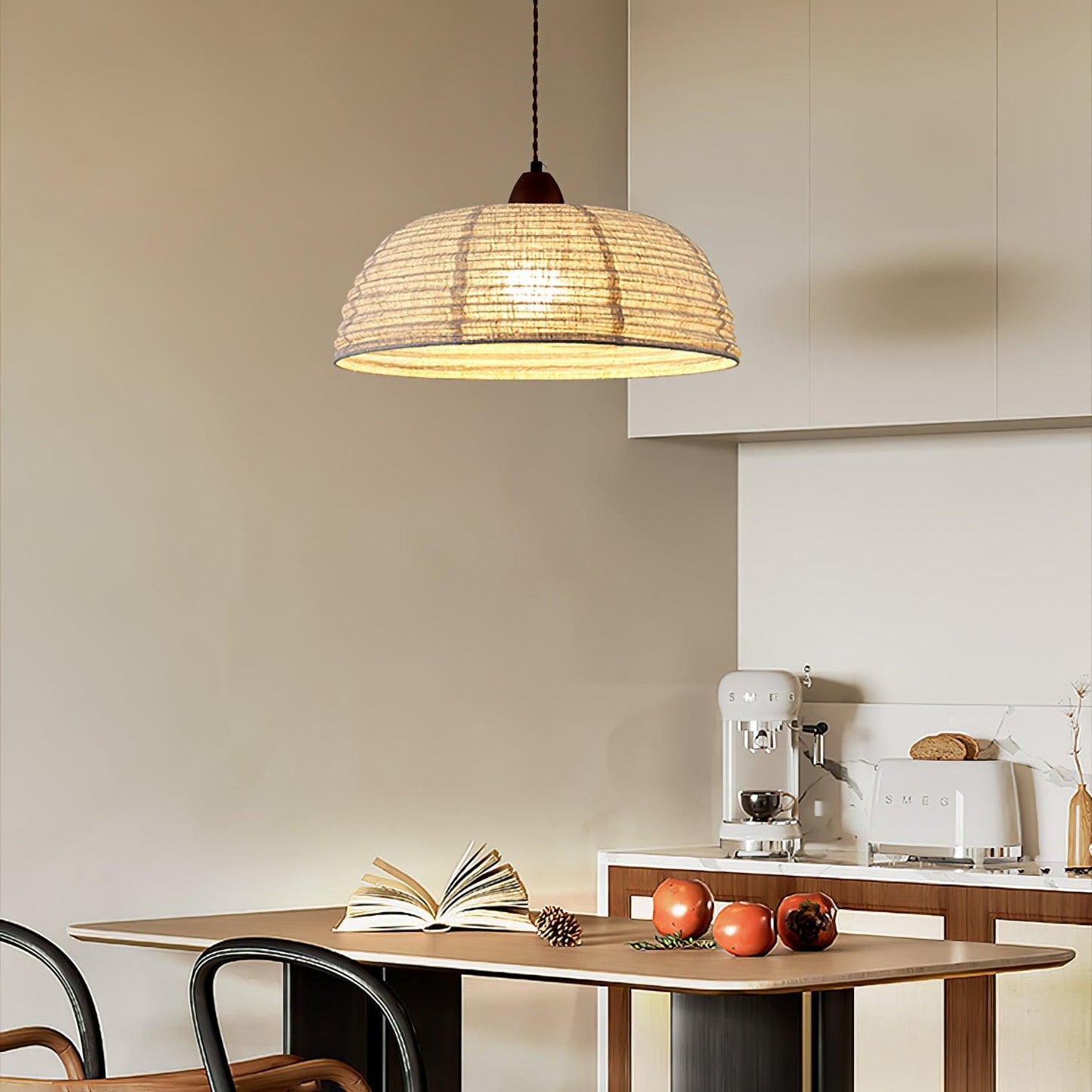Rustic Wooden Pendant Lamp
