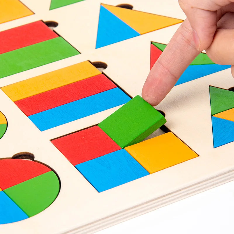 Colorful Kids Wooden Shape Sorting Toy