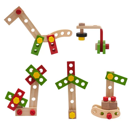 Mini Wooden Toolbox Play Set