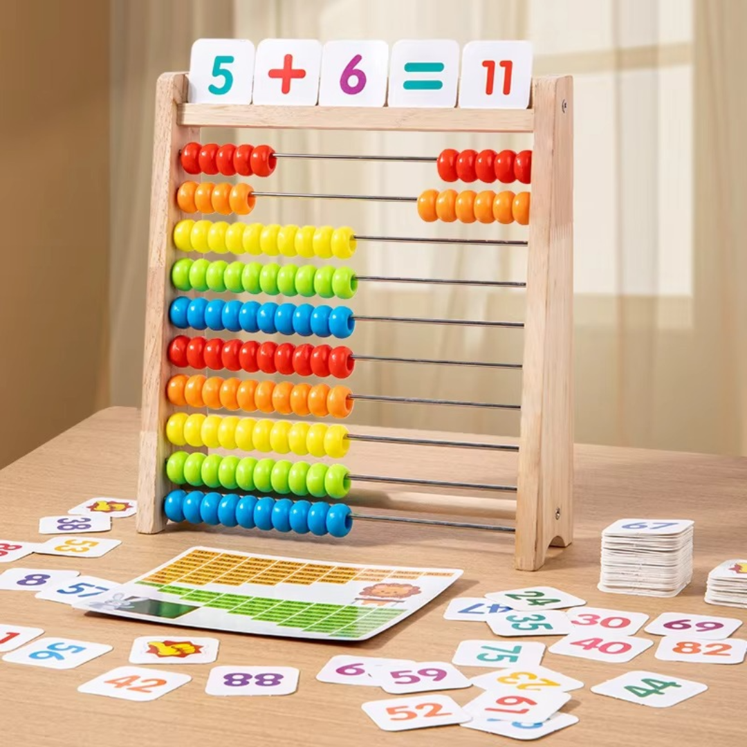 Classic Wooden Math Toy for Kids Counting Fun