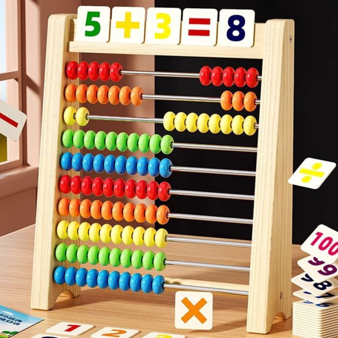 Classic Wooden Math Toy for Kids Counting Fun