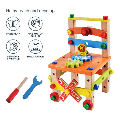 Mini Wooden Kids Table Chair Set