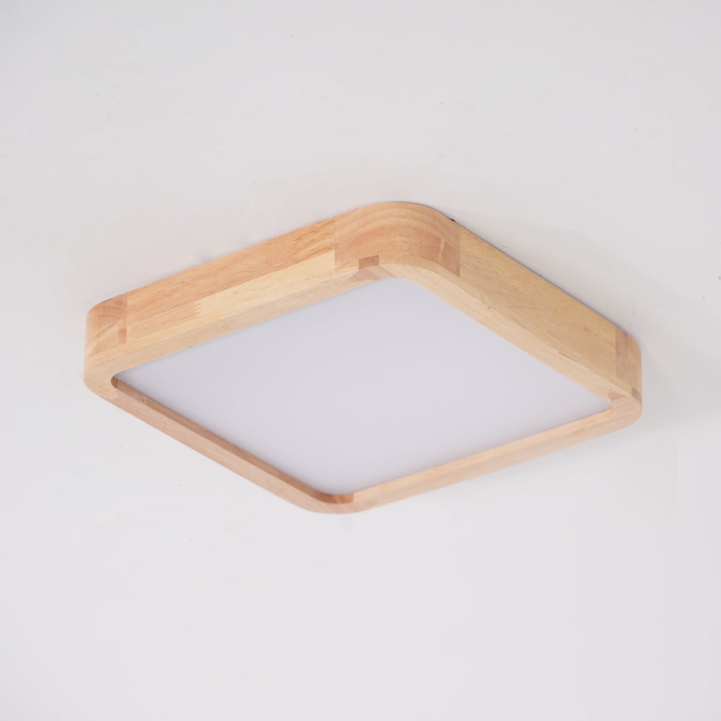 Simple Round Wood LED Ceiling Light Fixtures