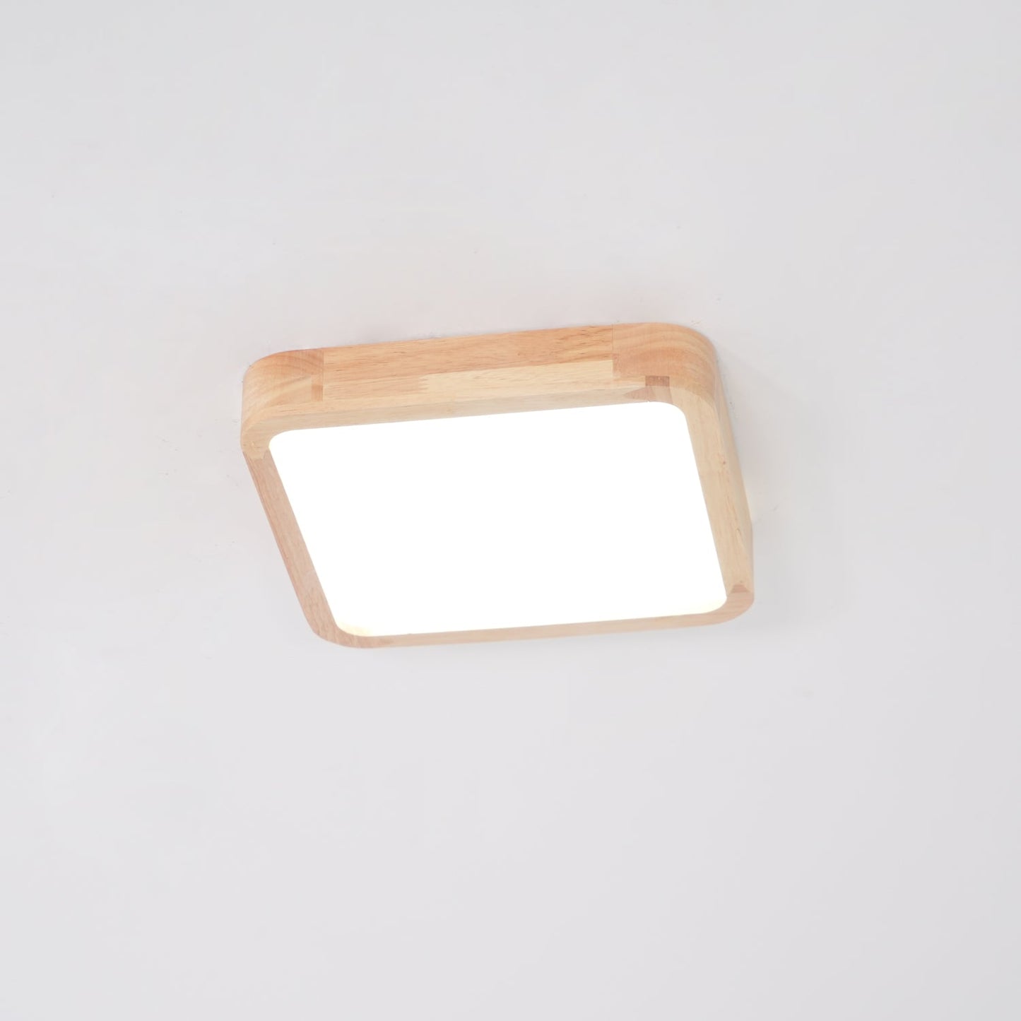 Simple Round Wood LED Ceiling Light Fixtures