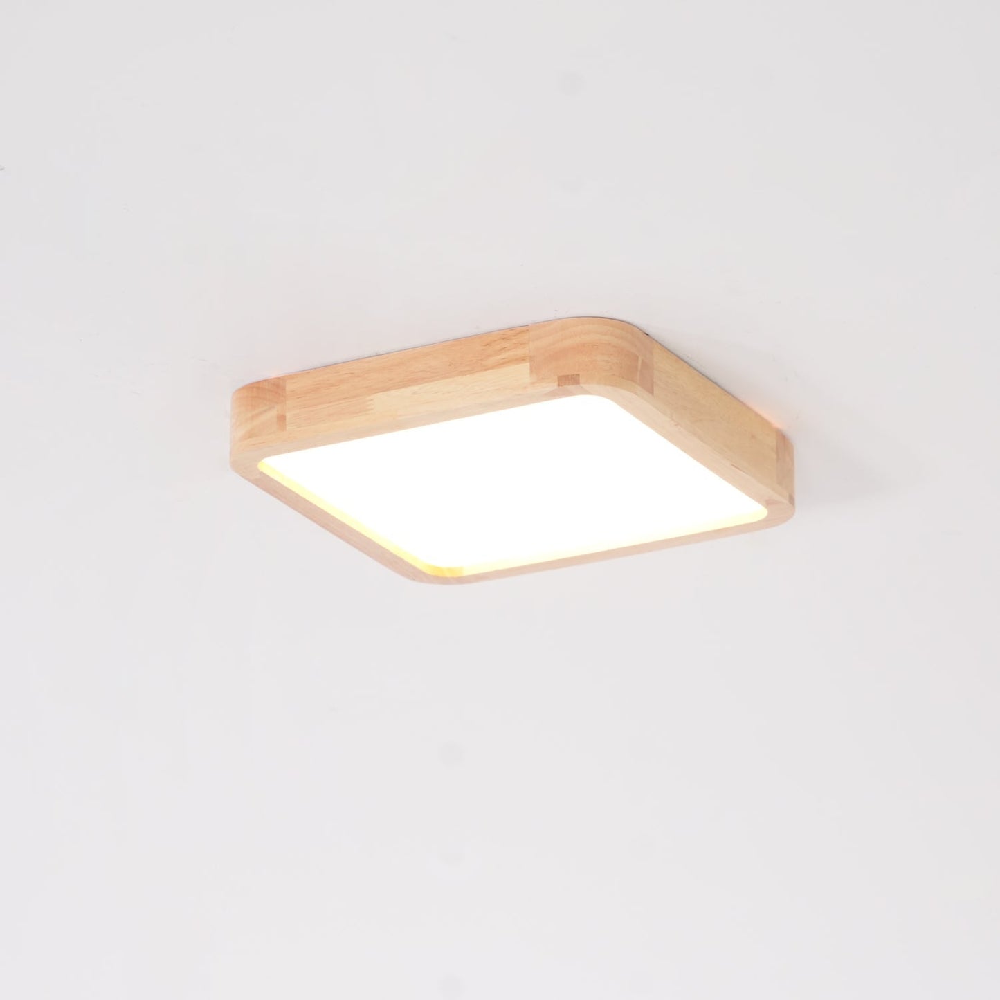Simple Round Wood LED Ceiling Light Fixtures
